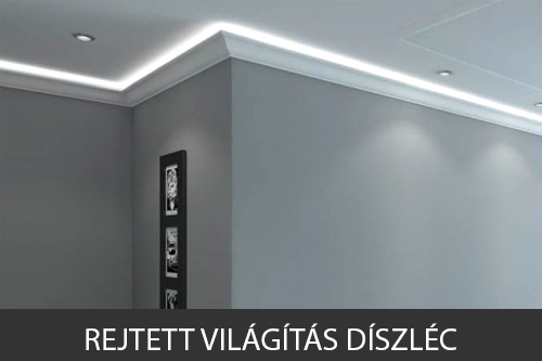 Rejtett világítás díszléc